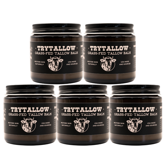 Acne & Wrinkle Fighting Tallow Balm – 5 Pack