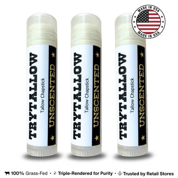 Tallow Lip Balm (Three Pack)