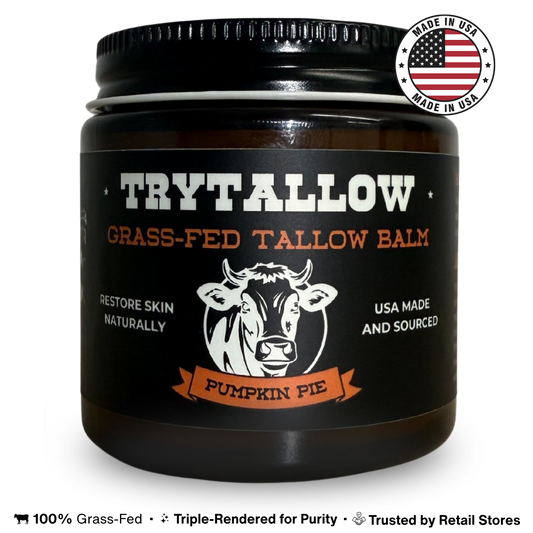 *LIMITED TIME* TryTallow™️ Wrinkle and Acne Fighting Tallow Balm 4oz (Pumpkin Pie Scented)