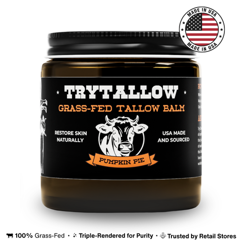 *LIMITED TIME* TryTallow™️ Wrinkle and Acne Fighting Tallow Balm 4oz (Pumpkin Pie Scented)