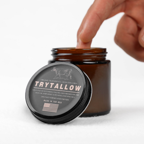 TryTallow™️ Organic Wrinkle and Acne Fighting Tallow Balm 4oz (Pumpkin)