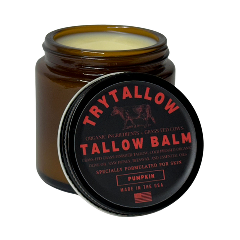 TryTallow™️ Organic Wrinkle and Acne Fighting Tallow Balm 4oz (Pumpkin)