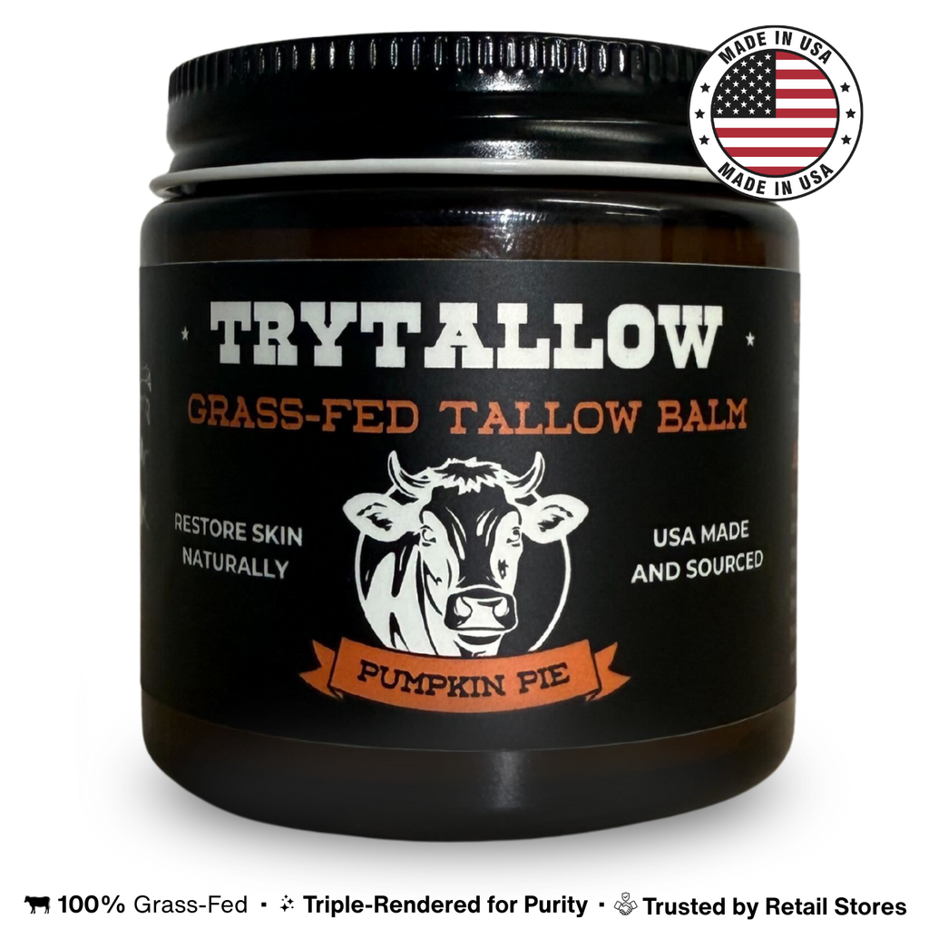 *LIMITED TIME* TryTallow™️ Wrinkle and Acne Fighting Tallow Balm 4oz (Pumpkin Pie Scented)