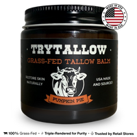 *LIMITED TIME* TryTallow™️ Wrinkle and Acne Fighting Tallow Balm 4oz (Pumpkin Pie Scented)