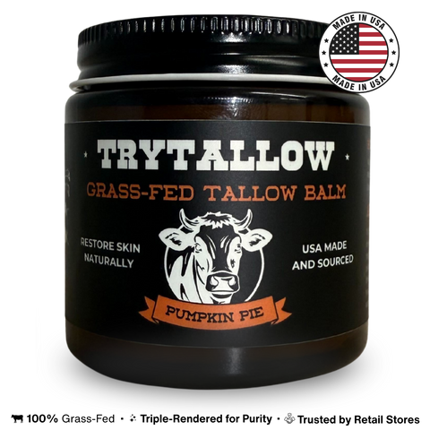 *LIMITED TIME* TryTallow™️ Wrinkle and Acne Fighting Tallow Balm 4oz (Pumpkin Pie Scented)