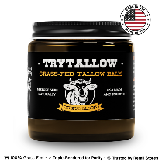 TryTallow™ Grass-Fed Tallow Balm (4oz) - Citrus Bloom Scented
