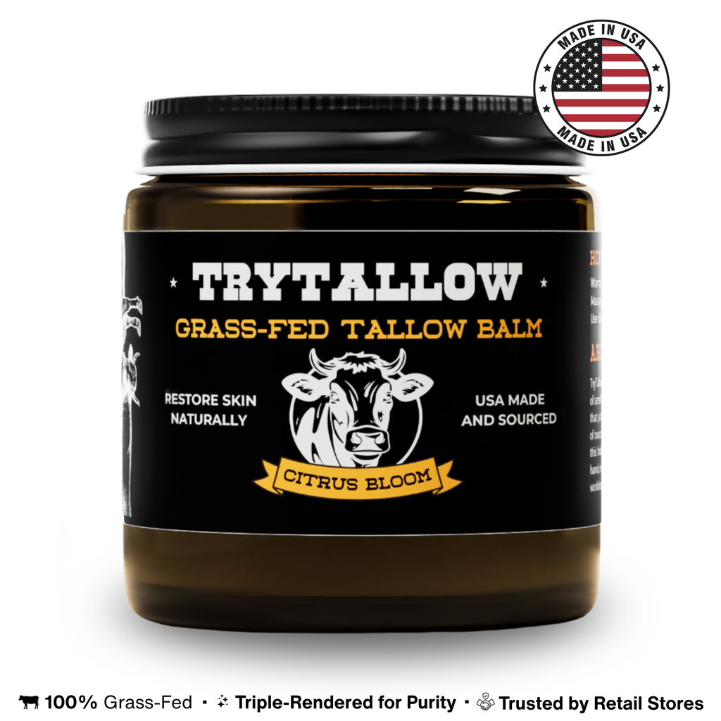TryTallow™ Grass-Fed Tallow Balm (4oz) - Citrus Bloom Scented